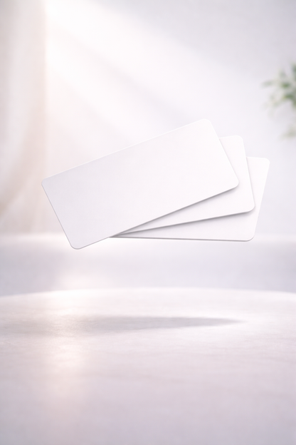 3 cartes Pack ALLWHITE – Élégance Minimaliste