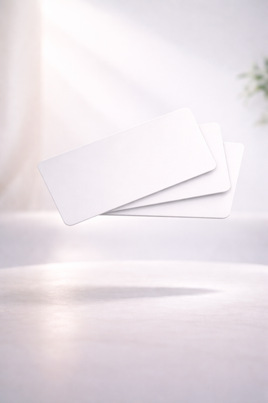 3 cartes Pack ALLWHITE – Élégance Minimaliste