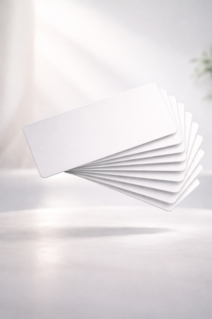 10 Cartes Pack ALLWHITE – Puissance & Minimalisme
