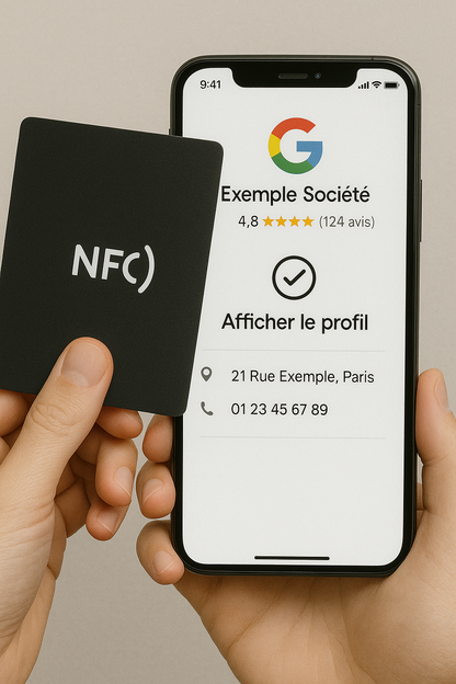 NFC Carte ALLWHITE – Pureté & Simplicité