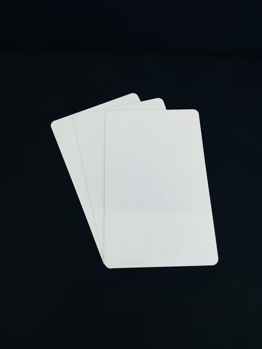 3 cartes Pack ALLWHITE – Élégance Minimaliste